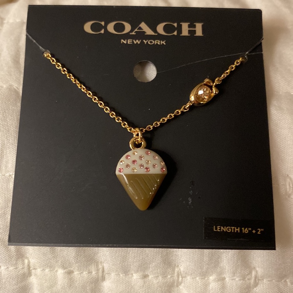 New cute Coach ice cream cone necklace - Picture 4 of 4